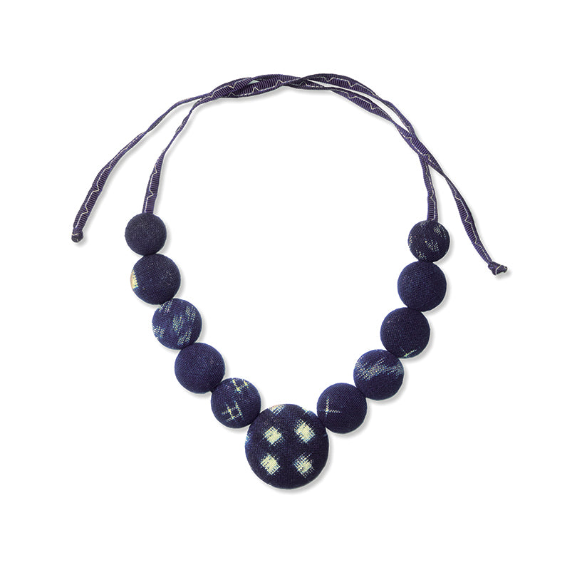 Kurume Kasuri Neckpiece With Single Center Element* jewelry