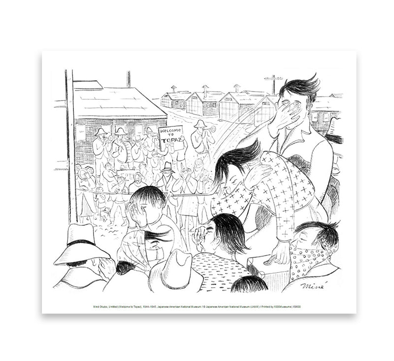 Print "Welcome to Topaz" by Miné Okubo museum product