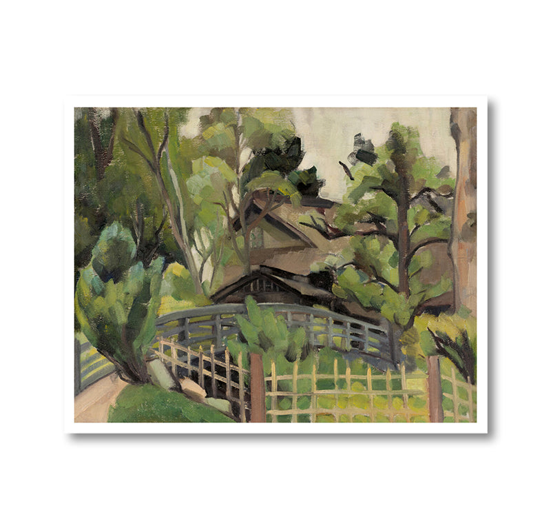 Print: "Japanese Tea House" by Miki Hayakawa artwork 8"x 10"