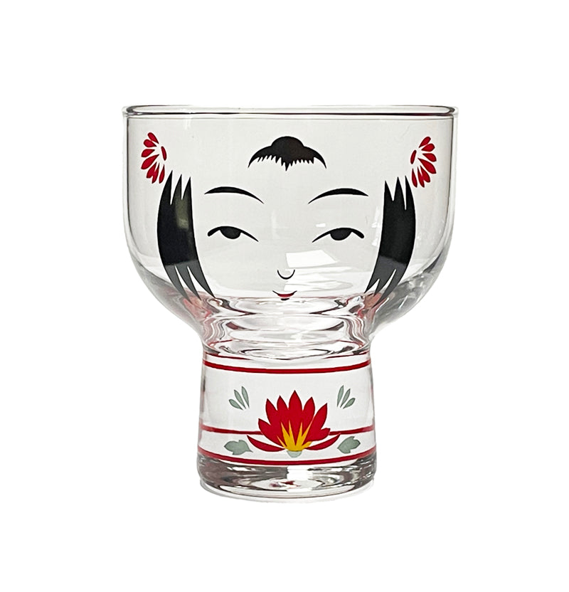 Kokeshi Cordial/Sake Glass gift Kiku