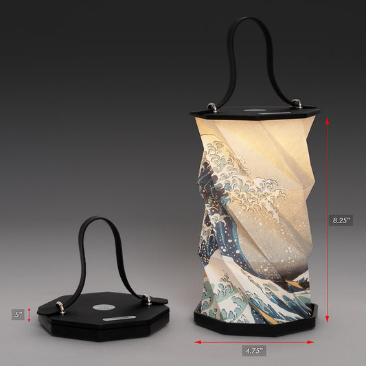 Hokusai Great Wave Origami Lantern gift view 2
