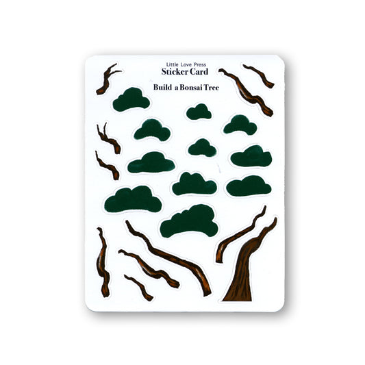 Bonsai Sticker Sheet Notecard paper-stationery view 2