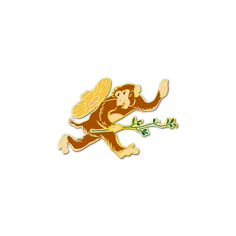 Choju-Giga Running Monkey Pin gift