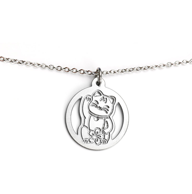 Lucky Cat Stainless Pendant jewelry