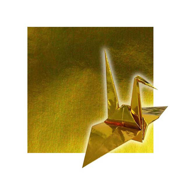 Gold 6" Origami Paper paper-stationery