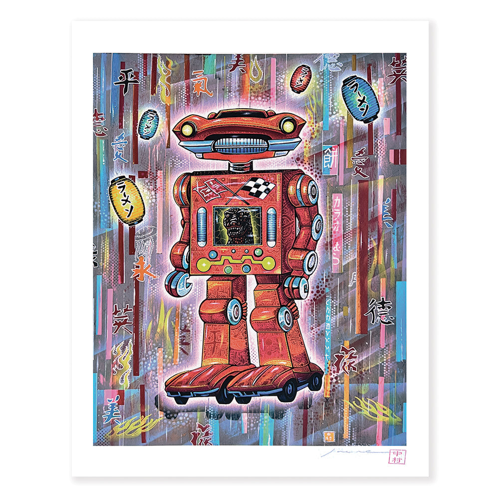 Print: Little Tokyo Velocity by Joel Nakamura artwork 9"x 12"