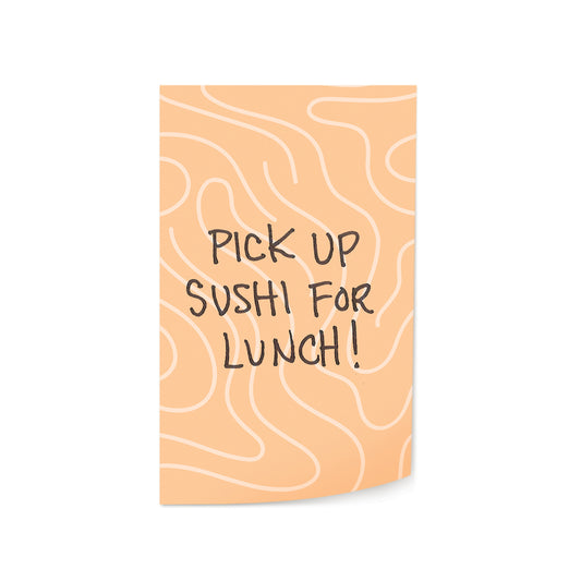 Salmon Sushi Roll O Sticky Notes paper-stationery view 2