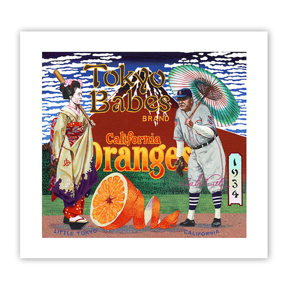 no.0494   treeと豆ガラス Tokyo Babes” Print by Ben Sakoguchi – Japanese American National