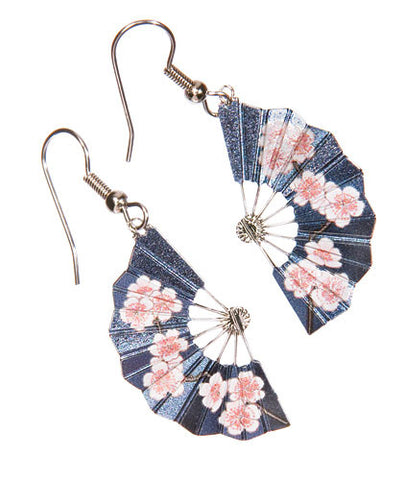 Cherry Blossom Fan Earrings