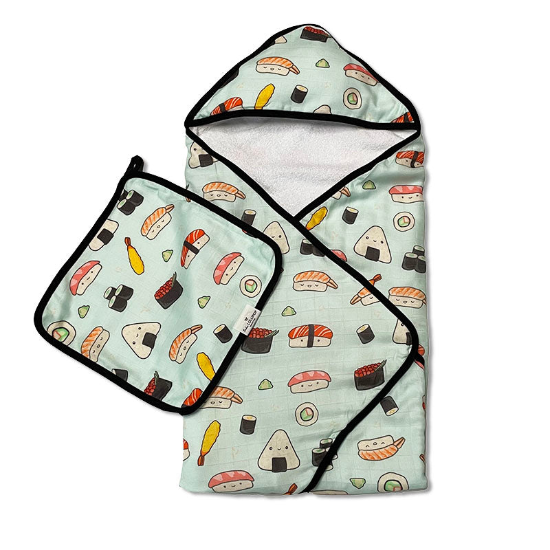 Sushi Hooded Towel Set gift