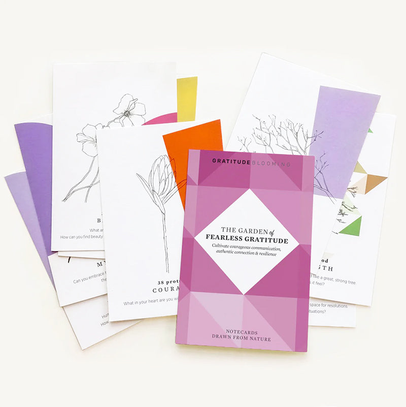 FEARLESS Gratitude Blooming 10 Notecards Democracy Center