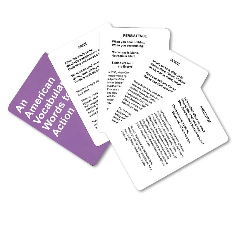 An American Vocabulary: Words to Action Deck museum product