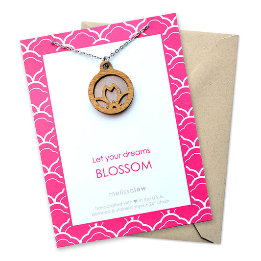 Rising Cherry Blossom Mon pendant jewelry Natural view 2