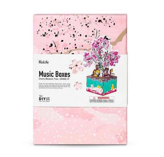 Cherry Blossom DIY Music Box gift view 2