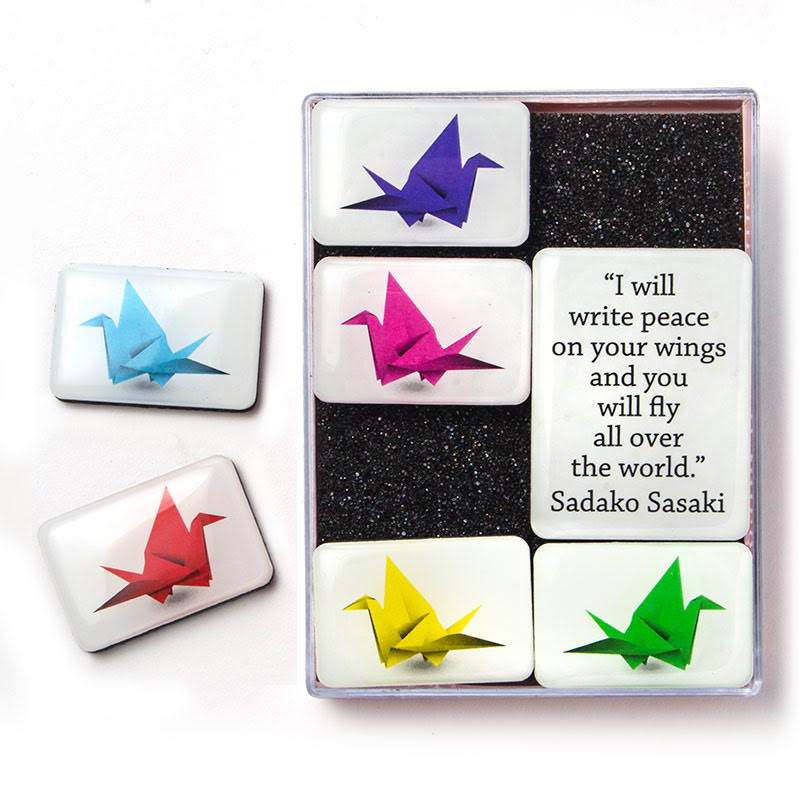 Origami Crane Magnet Set gift