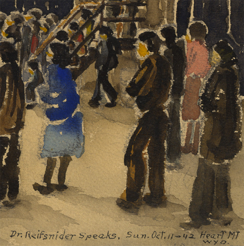 Estelle Peck Ishigo Reproduction Print--Dr. Reifsnider Speaks museum product