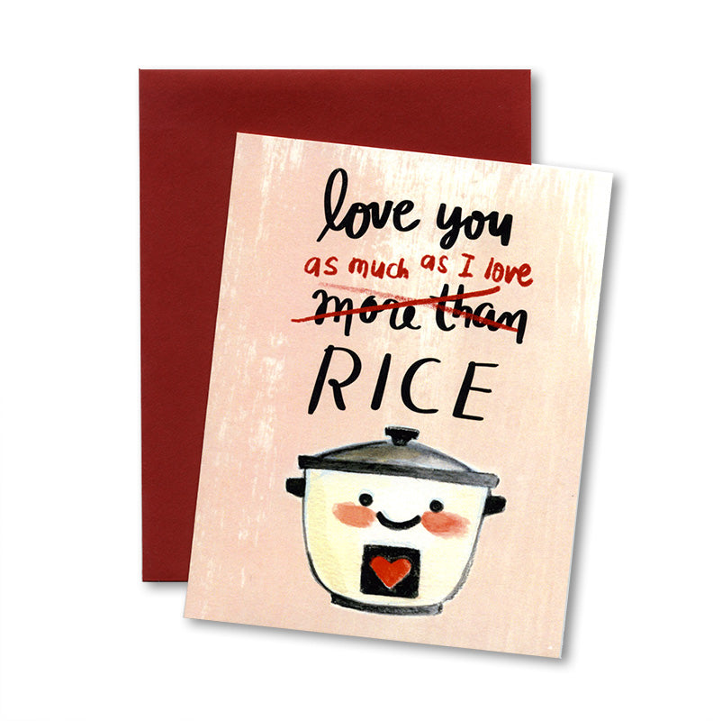 Love Rice Notecard paper-stationery