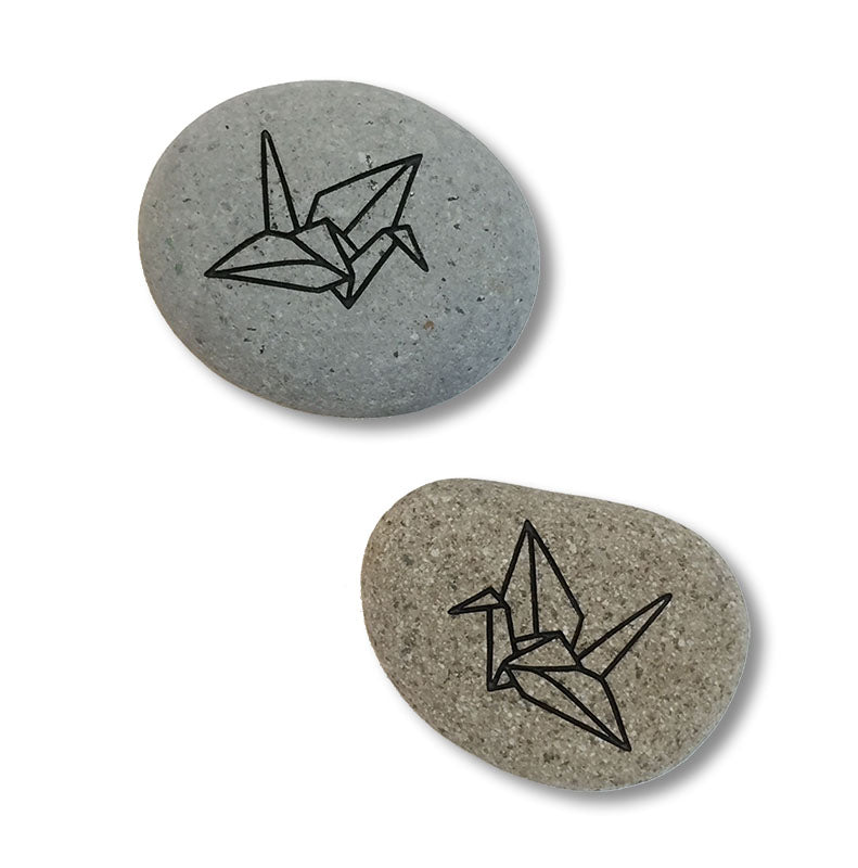 Peace Crane Stones gift