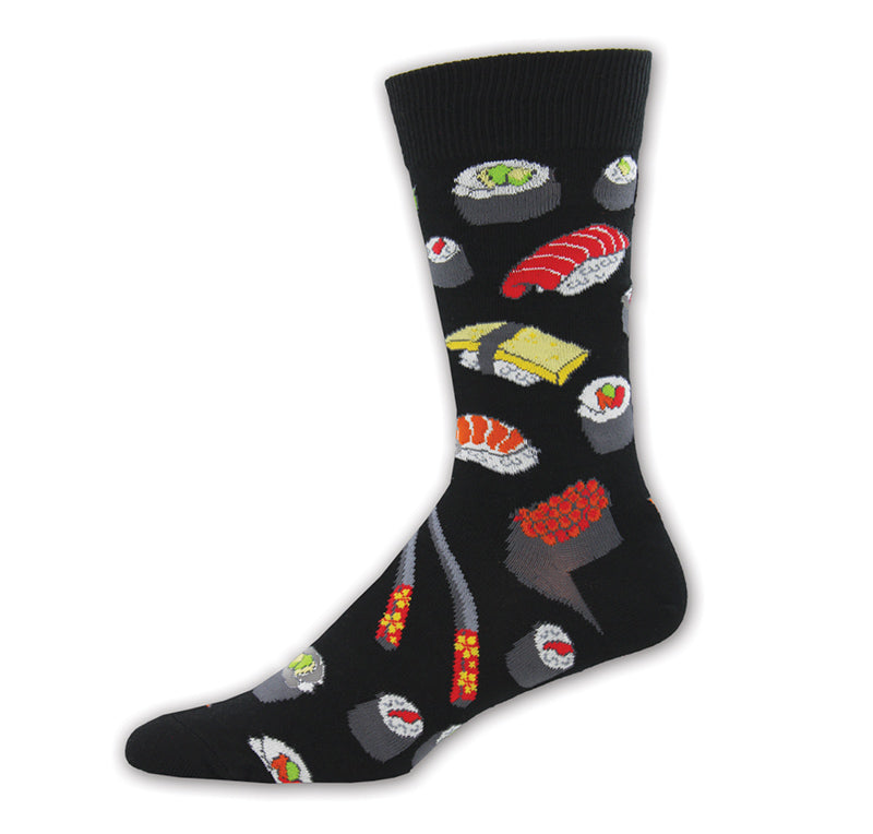 Black Sushi Socks For Men accessories