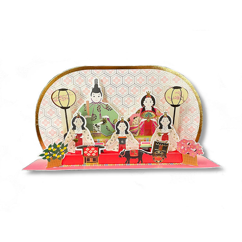 Large Hina Couple Pop-up Card paper-stationery Default Title