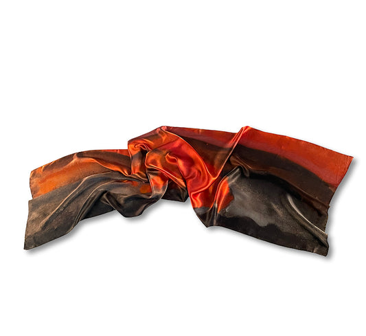 Eastern Sky at Topaz Silk Scarf museum product view 2