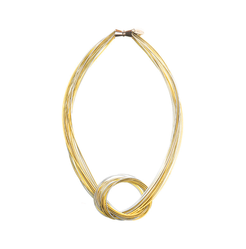 Mizuhiki-Inspired Knotted Wire Necklace jewelry Default Title