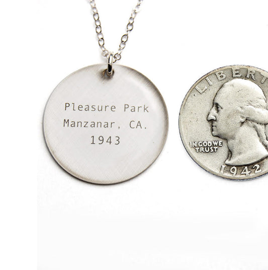 Manzanar Pleasure Park Necklace-with Sterling Chain museum product Default Title view 2