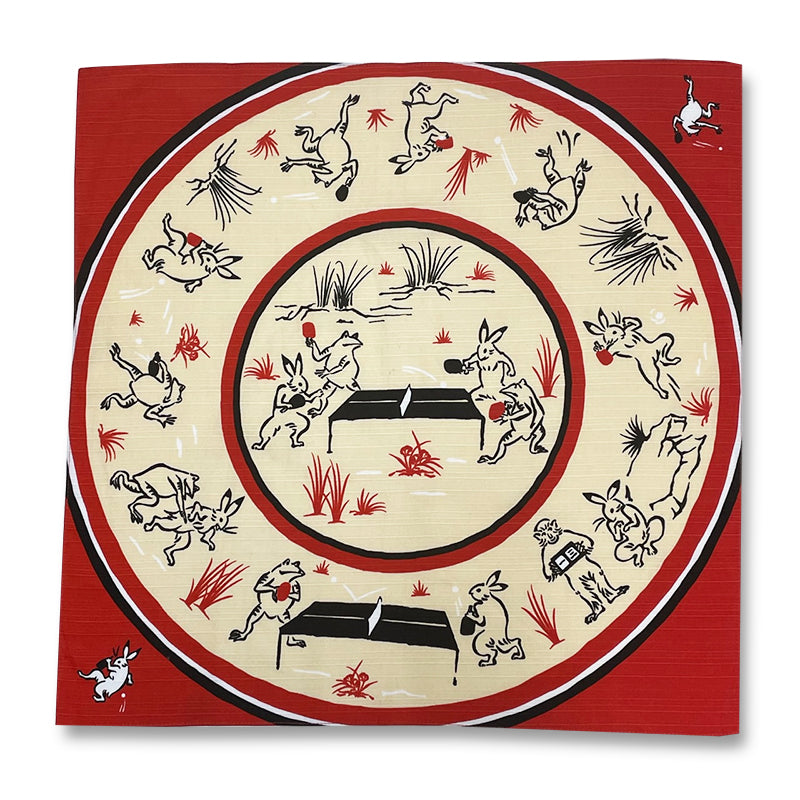 Choju-Giga Ping Pong Furoshiki gift