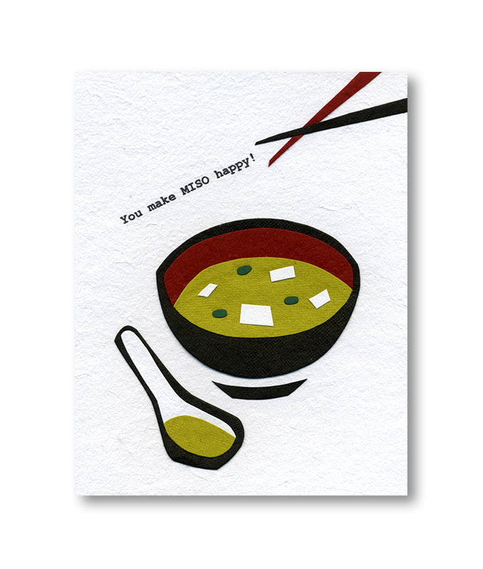 You Make Miso Happy Notecard paper-stationery