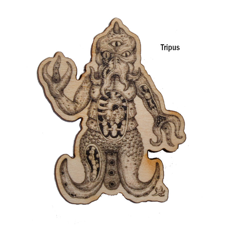 Mark Nagata Wooden Kaiju Pins gift