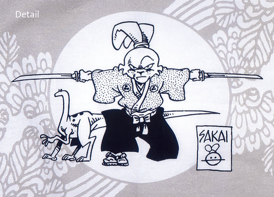 Usagi Yojimbo X JANM Tenugui museum product view 2