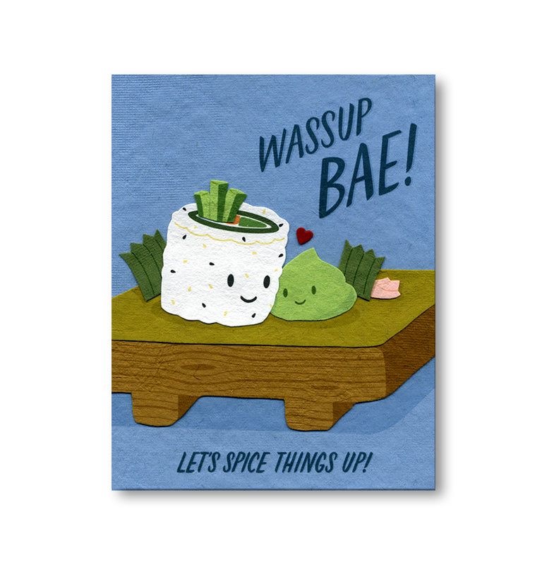 Wasabi Love Notecard paper-stationery