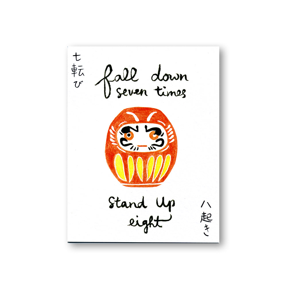 Daruma Quote Notecard