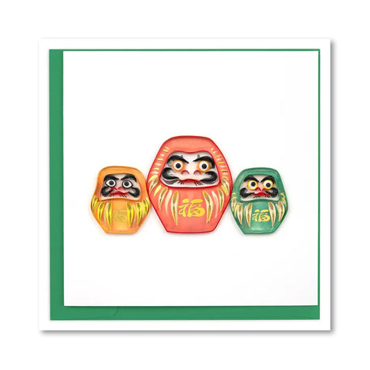 Quilling Card Daruma paper-stationery 