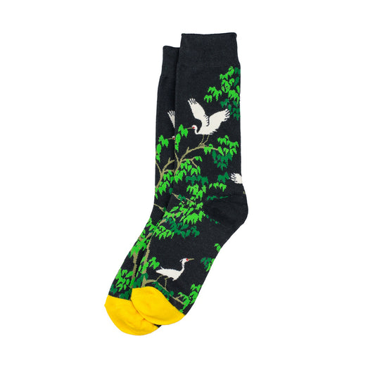 Cranes in Tree Socks 