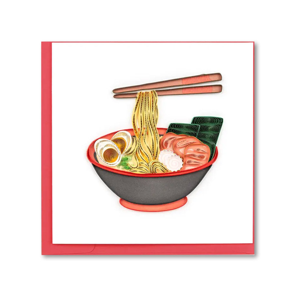 Quilling Card Ramen Bowl paper-stationery