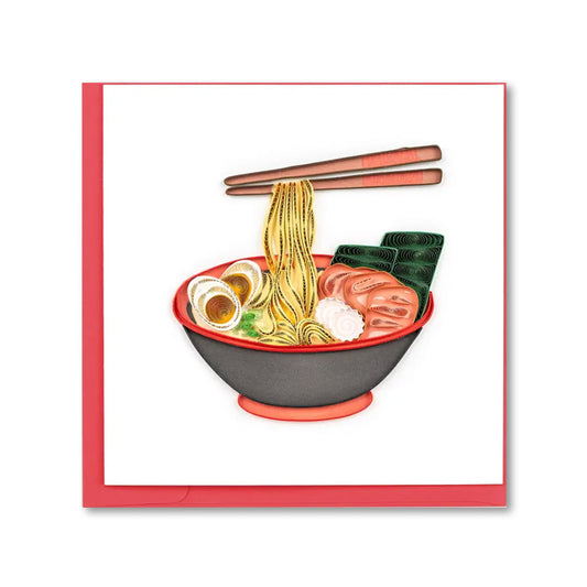 Quilling Card Ramen Bowl paper-stationery 