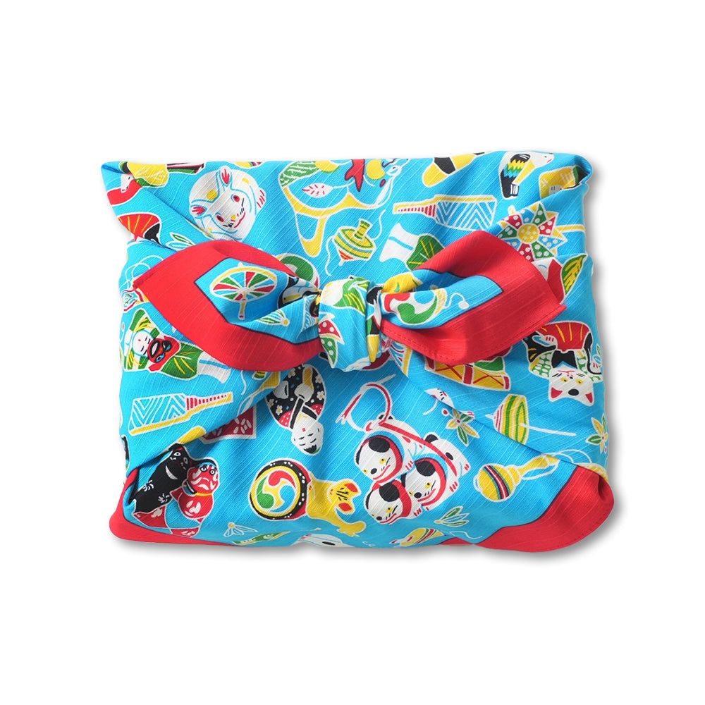 Furoshiki Kyoto Toys gift Blue