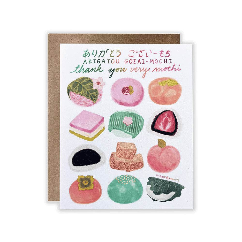 Arigatou Gozai-Mochi Notecard paper-stationery