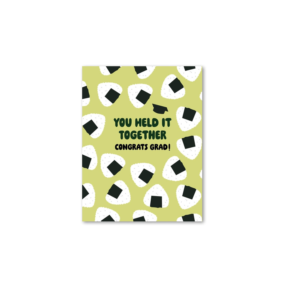 Onigiri Graduation Card View 1