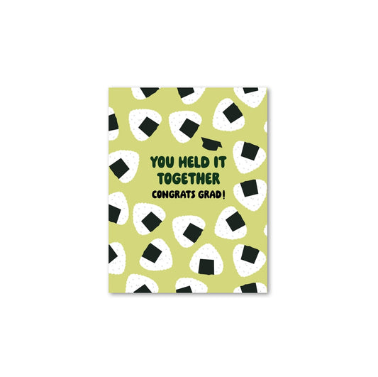 Onigiri Graduation Card 
