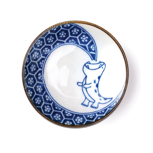 Blue Flame Dino Sauce Plate gift 