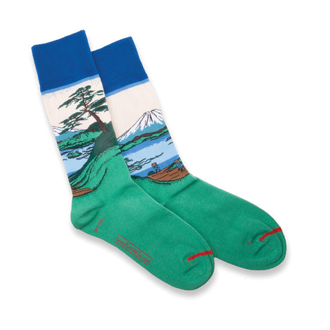 Pine and Mt. Fuji Socks