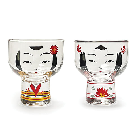 Kokeshi Glasses Gift Set (2)