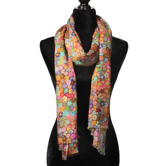 Millefiore Cherry Blossom Cashmere Scarf accessories view 1