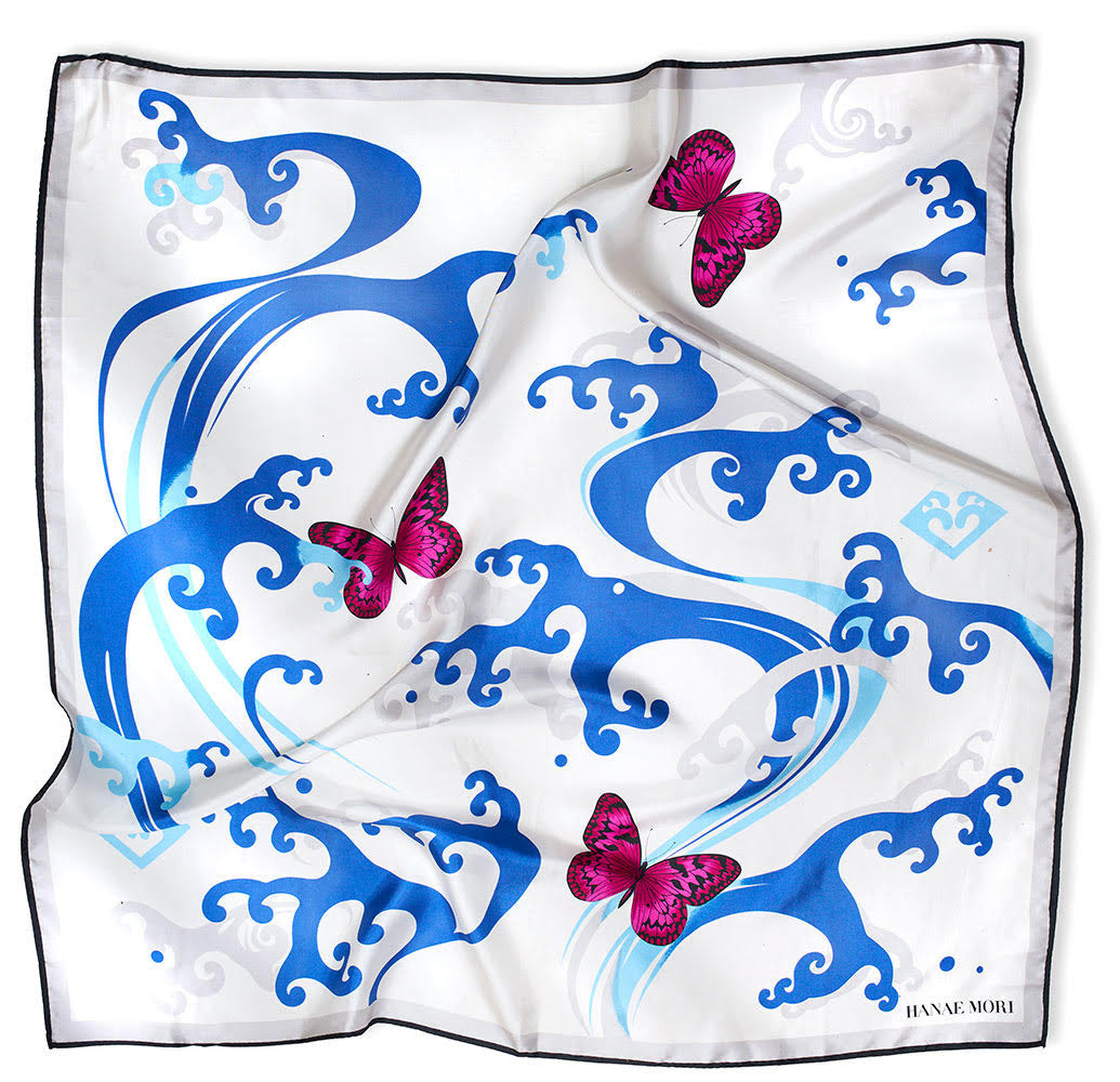 Scarf Hanae Mori White* museum product