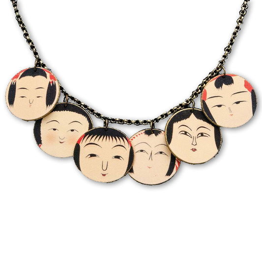 Kokeshi Head Necklace consignment 