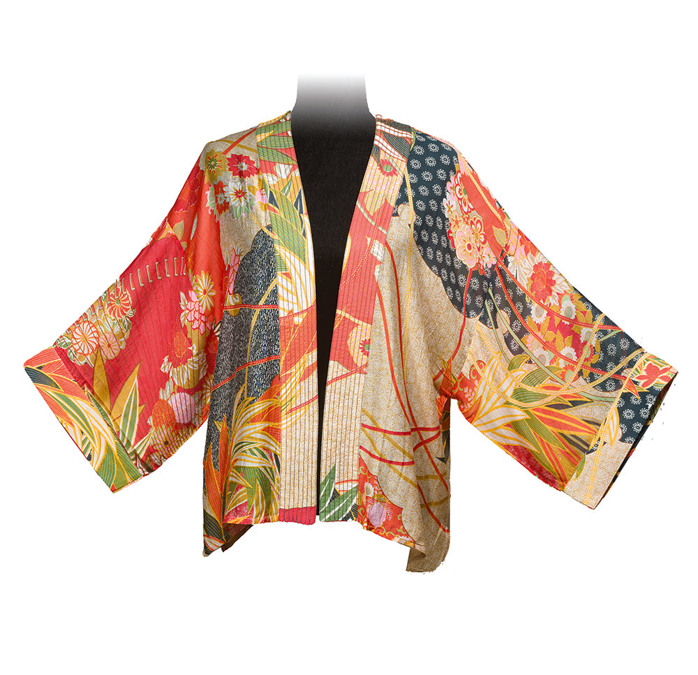Scarlet Fans Kimono Jacket apparel