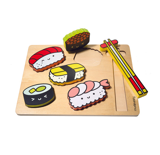 Sushi Friends Wooden Tray Puzzle