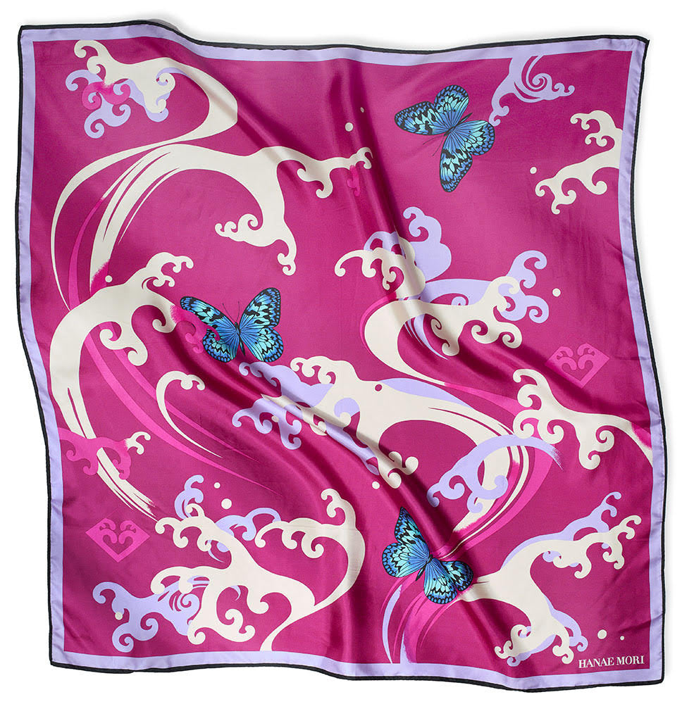 Scarf Hanae Mori Fuchsia* museum product